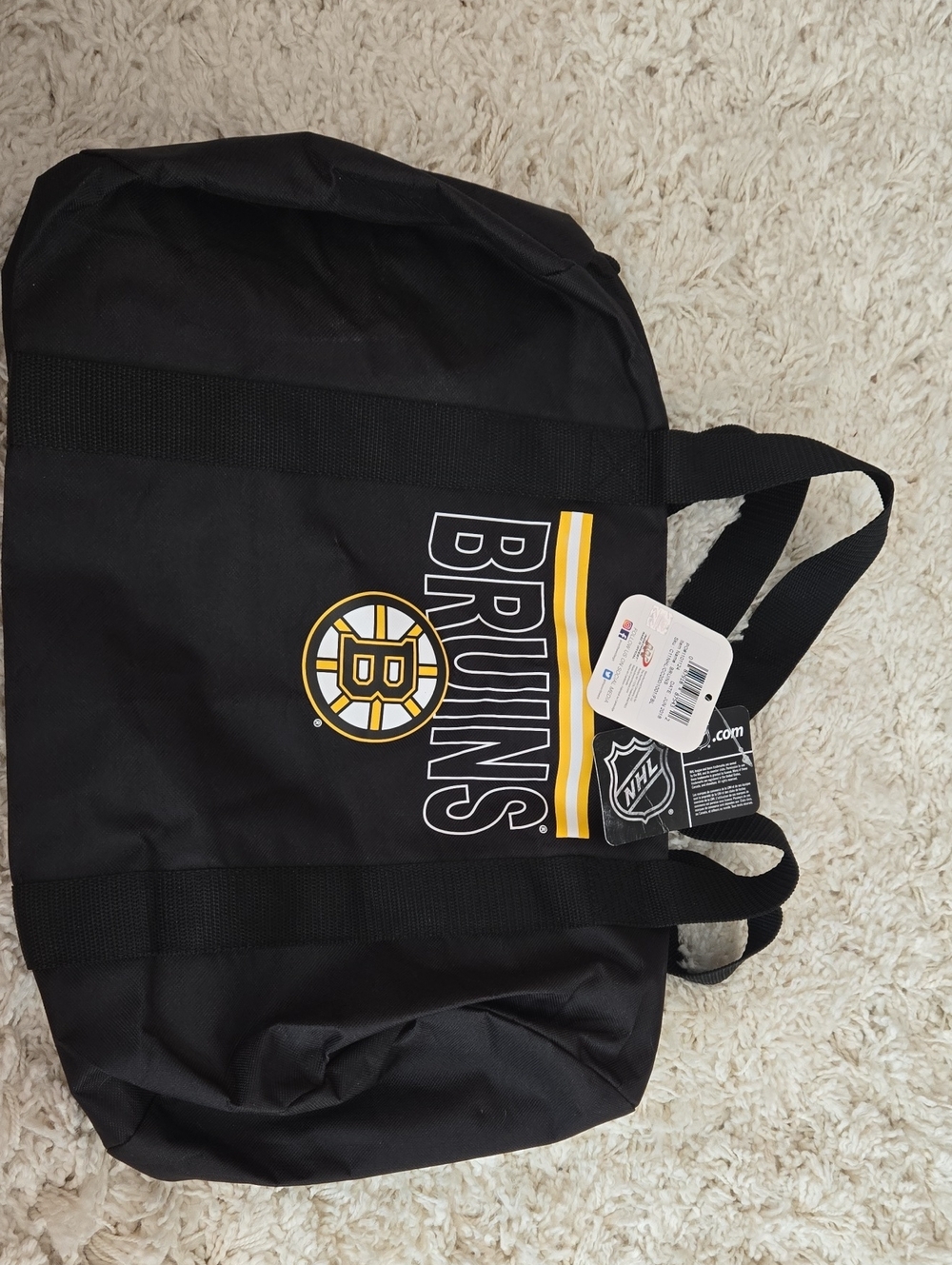 Boston Bruins Black Logo Duffle Bag